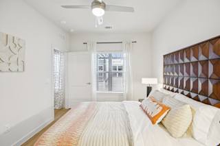 Sunlit Bedroom at Matador Apartments, Austin, Texas