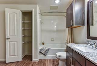 Two bedroom floor plan 1100 square feet 1 at High Point Preserve Apartments, Austin
