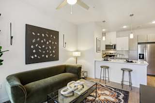 Elegant Living Room at Matador Apartments, Texas