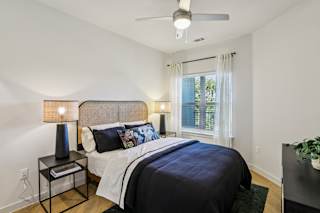 Contemporary Bedroom at Matador Apartments, Austin, Texas