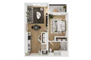 1 bed 1 bath O at Park South Apartments, Texas, 78748