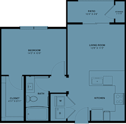 1 bed 1 bath O at Bridge at Speyside Apartments, Texas, 78754