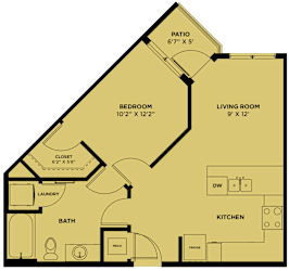 1 bed 1 bath E at Park South Apartments, Austin, 78748