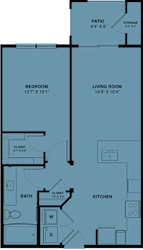 1 bed 1 bath Q at Bridge at Speyside Apartments, Austin