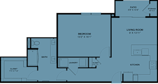 1 bed 1 bath L at Bridge at Speyside Apartments, Austin, 78754