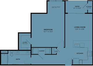 1 bed 1 bath M at Bridge at Speyside Apartments, Austin, TX, 78754
