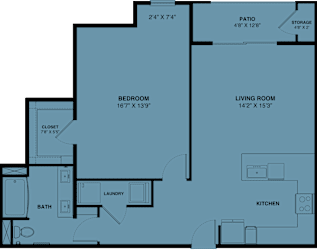 1 bed 1 bath N at Bridge at Speyside Apartments, Austin, TX, 78754