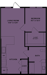 Floor Plan A1 Accessible 60%