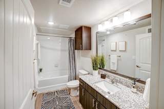 our apartments offer a bathroom with a bathtub at Avery Ranch, Austin, 78717