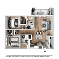 B1 Furnished 2 bed 2 bath at Bridge at Delco Flats Apartments, Austin, 78724