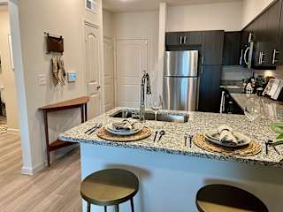 A1 Kitchen at Bridge at Delco Flats Apartments, Austin, 78724