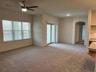Living and Dining Area at Bridge at Paloma Apartments, Austin, Texas