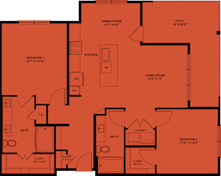2 bed 2 bath E at Bridge at Saffron Apartments, Austin, 78717
