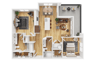 2 bed 2 bath H at Bridge at Saffron Apartments, Texas