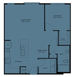 1 bed 1 bath E at ThreeTwenty at the Vybe Apartments, Texas, 78640