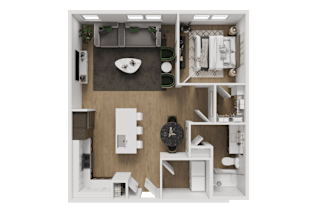 1 bed 1 bath L at ThreeTwenty at the Vybe Apartments, Kyle, Texas