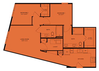 2 bed 2 bath B at ThreeTwenty at the Vybe Apartments, Kyle