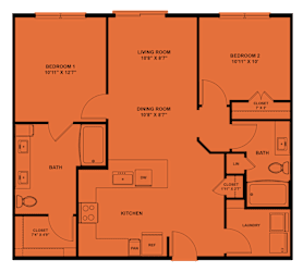 2 bed 2 bath C at ThreeTwenty at the Vybe Apartments, Texas