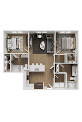 2 bed 2 bath R at ThreeTwenty at the Vybe Apartments, Kyle, TX