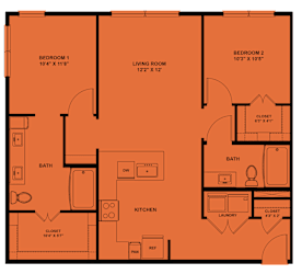 2 bed 2 bath F at ThreeTwenty at the Vybe Apartments, Texas, 78640