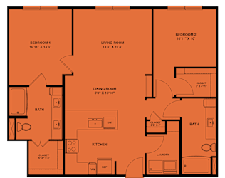 2 bed 2 bath G at ThreeTwenty at the Vybe Apartments, Kyle, Texas