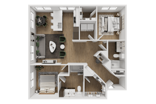 2 bed 2 bath W at ThreeTwenty at the Vybe Apartments, Kyle, 78640
