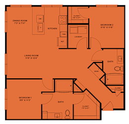 2 bed 2 bath I at ThreeTwenty at the Vybe Apartments, Texas
