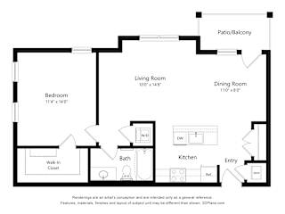 Oak Floor Plan at 24 at Bloomfield, Bloomfield Township, MI