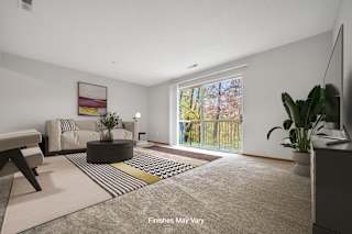 Baneberry Living Room at Timberlane Apartments, Peoria, Illinois