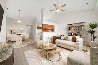 Christian Living Room at Prairie Lakes Apartments, Illinois, 61615