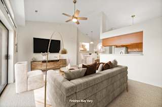 Christian Living Room at Prairie Lakes Apartments, Peoria, 61615