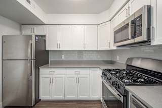 Kitchen at The Crossings Apartments, Michigan