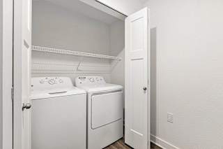 Full size washer and dryer provided at Eagle Ridge Apartment Homes, Traverse City
