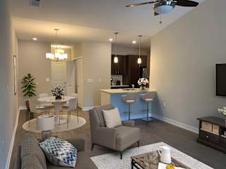 Elite Living and Dining Room at Emerald Creek Apartments, Greenville