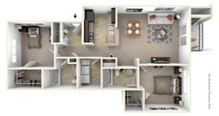 2 Bed / 2 Bath