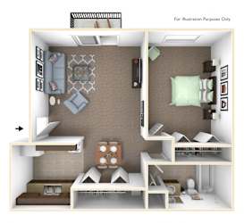 Fox Pointe Apartments Primrose Floor Plan