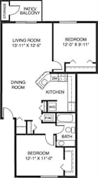Floor Plan Two Bedroom_835