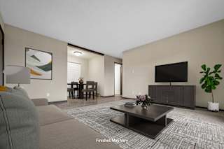 Marigold Living and Dining Room at Timberlane Apartments, Peoria, 61615