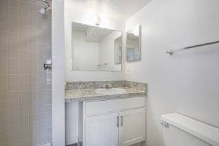 2nd bathroom with a walk in shower at North Pointe Apartments in Elkhart, IN
