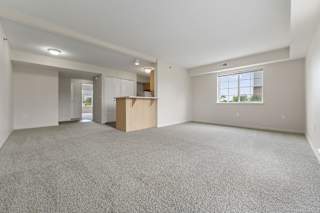 end style living room with an extra window at Hunters Pond Apartment Homes, Champaign, Illinois