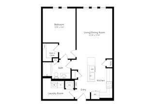 The Mill Floorplan | Heron Mill Apartments