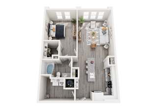 The Mill Floorplan | Heron Mill Apartments