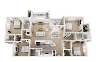3D floor plan the habersham
