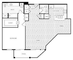 Azores - 1 bed 1.5 bath - 1069 sqft