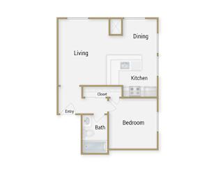Berkeley floor plan at Towers at Rincon, California