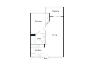 A10A Floor Plan at Plaza Lafayette, California