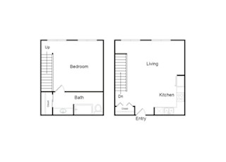 A10B Floor Plan at Plaza Lafayette, Los Angeles