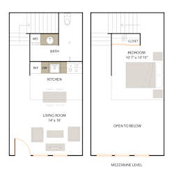 D1 floor plan - 1 bed 1 bath at The Union Flats, Union City, CA, 94587