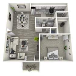 1Bed 1Bath at Crest at East Cobb Apartments, GA, 30062