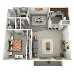 A2 1Bed 1Bath at Barcelo at East Cobb Apartments, Georgia, 30067